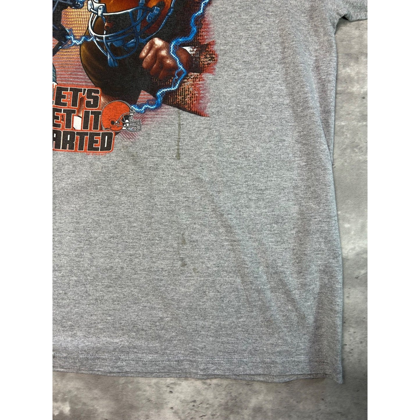 Vintage 90s Steelers Vs Browns NFL Helmet Graphic Football T-Shirt Size 2XL