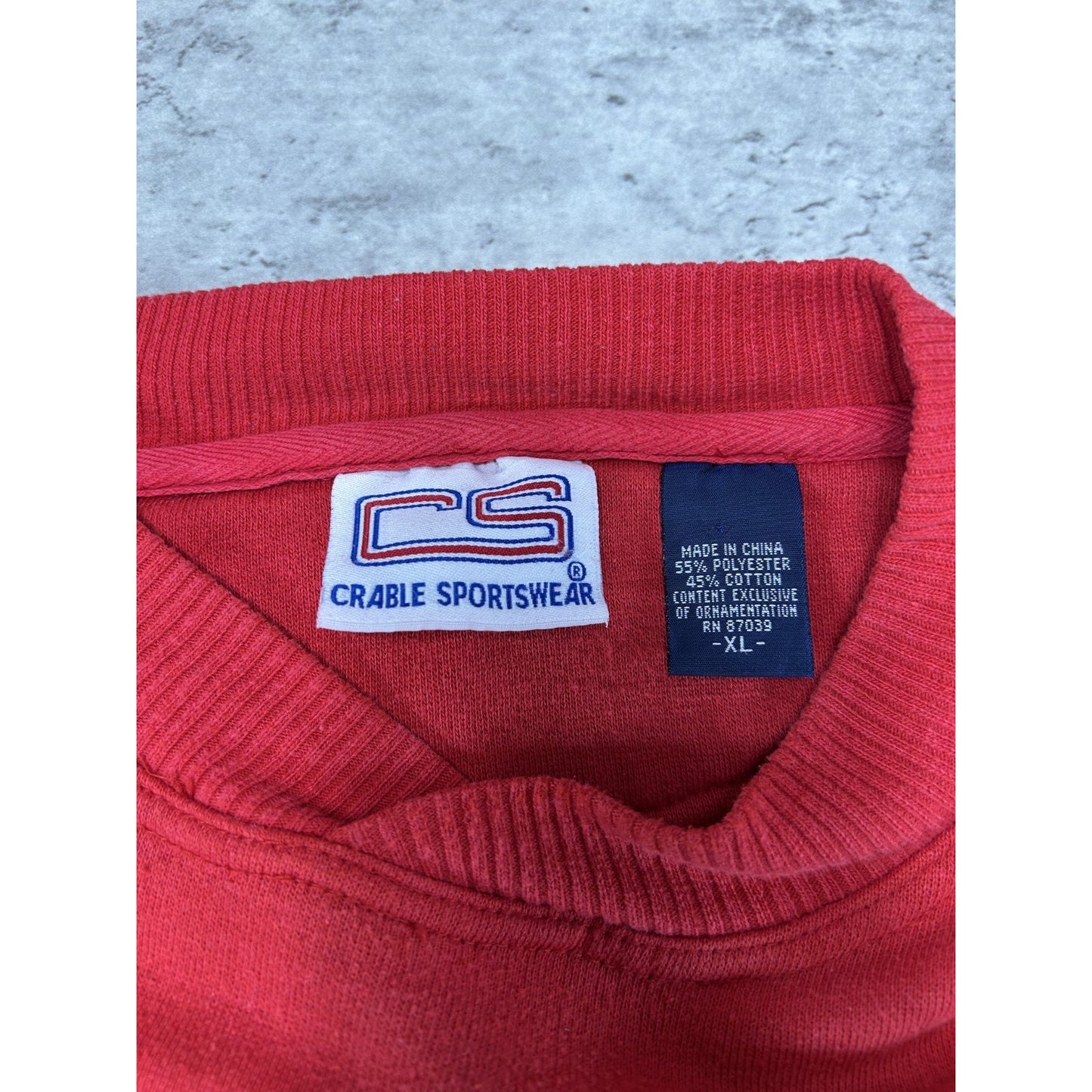 Vintage 90s Kansas City Chiefs NFL Embroidered Logo Football Sweatshirt Size XL