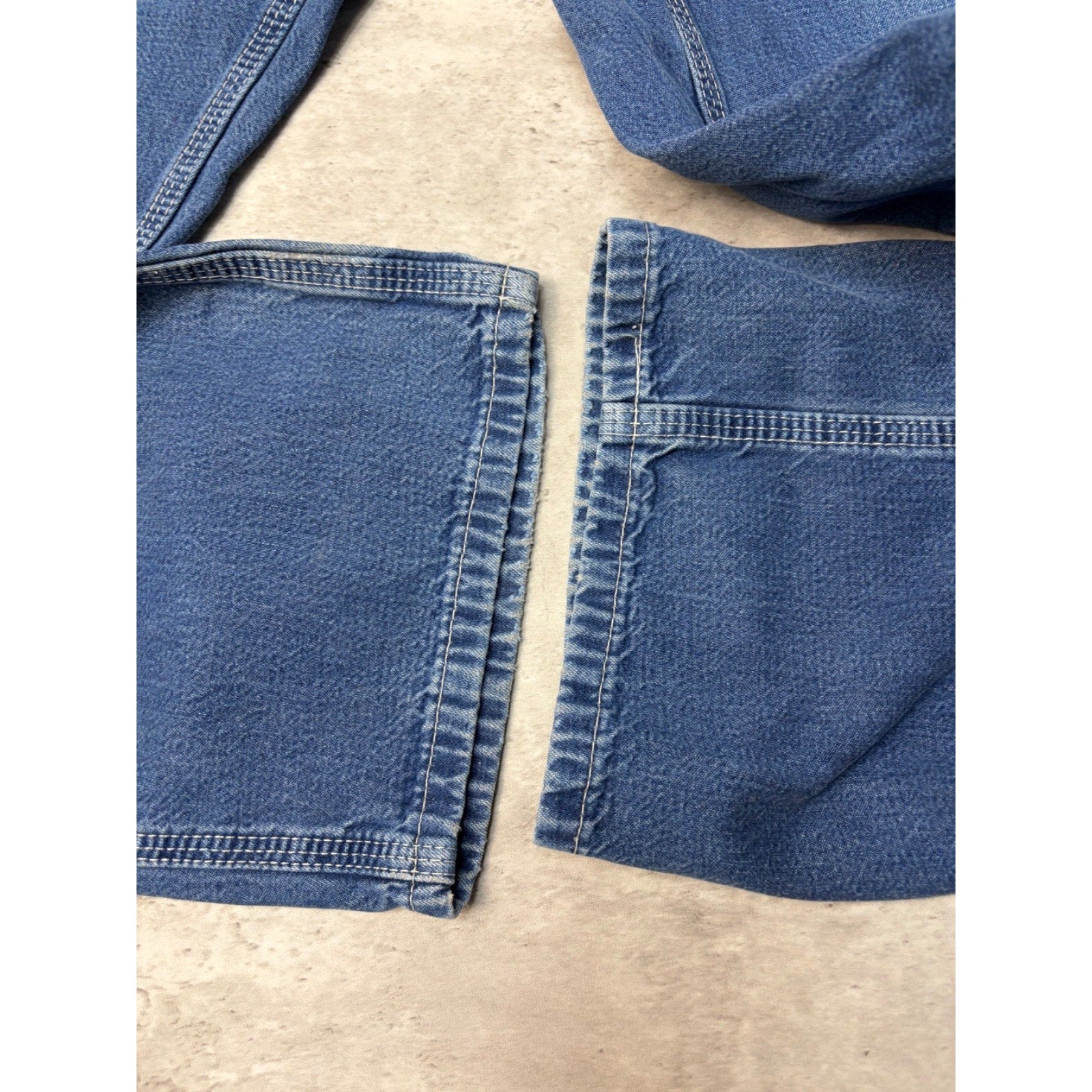 Vintage Carhartt Dungaree Fit Six Pocket Medium Wash Denim Pants Size 36