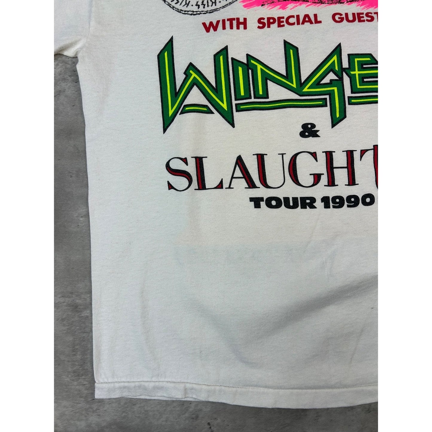 Vintage 1990 Kiss Hot In The Shade Tour Rock Music Band T-Shirt Size Large