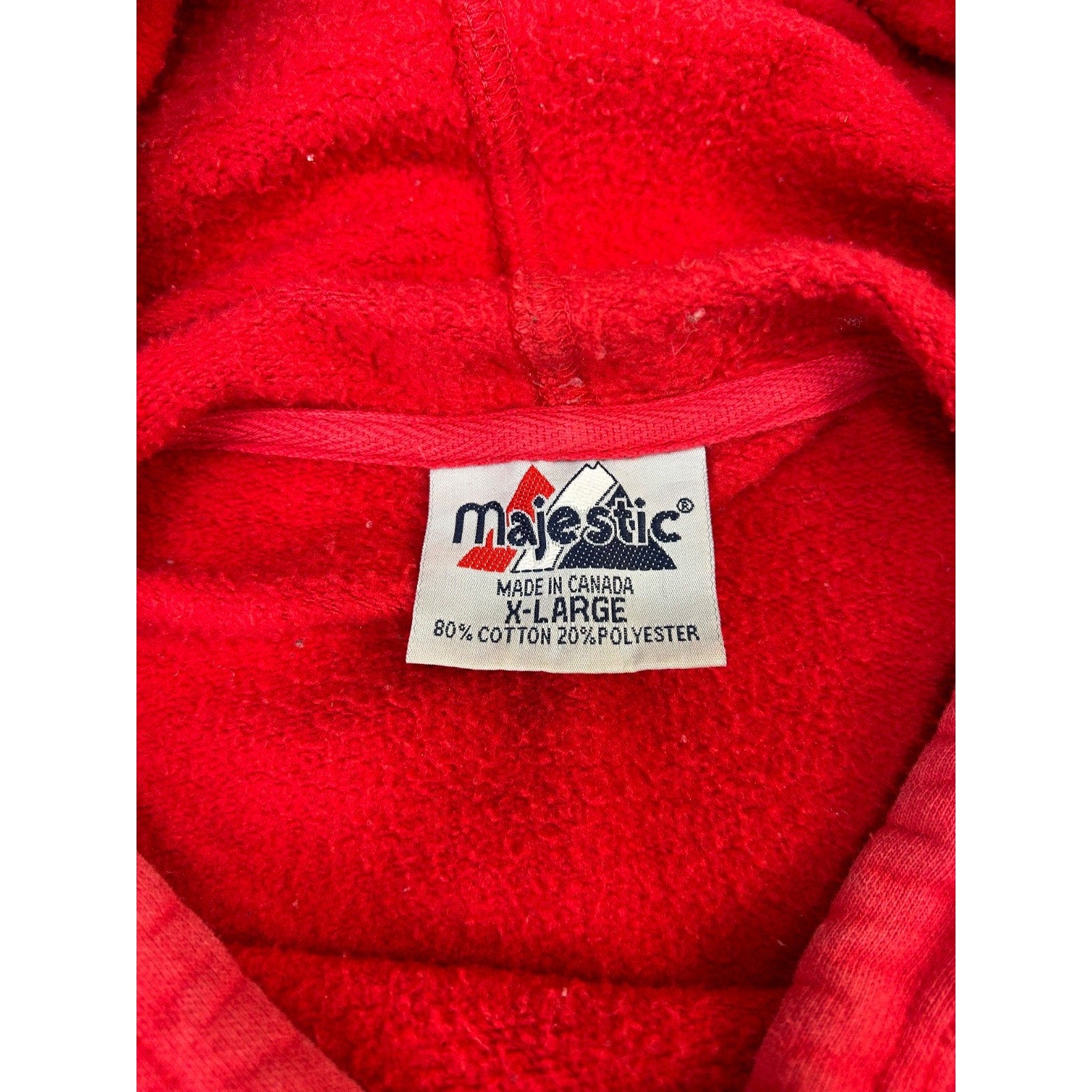 Vintage Philadelphia Phillies MLB Embroidered Hooded Sweatshirt Size XL