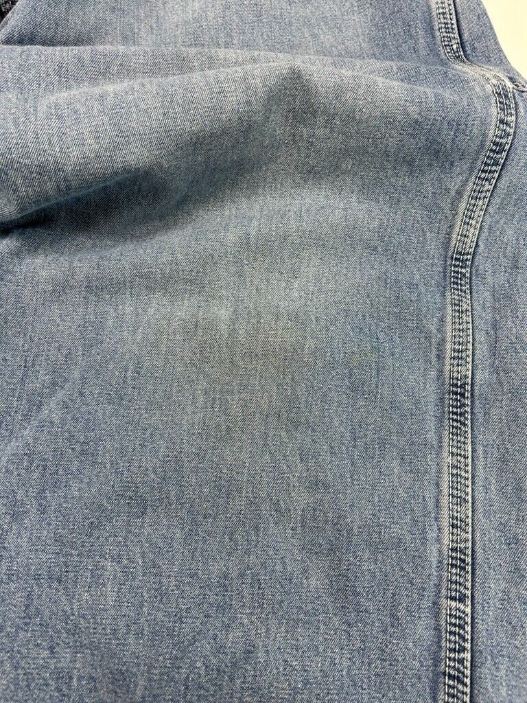 Vintage 90s Gap Light Wash Denim Carpenter Button Fly Pants Size 28W