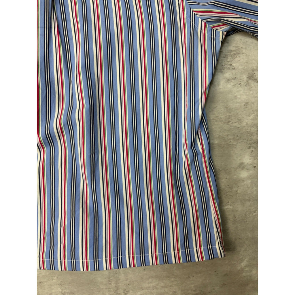 Vintage Polo Ralph Lauren Embroidered Pony Cropped Button Up Shirt Size Medium