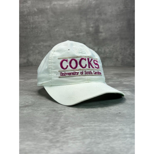 Vintage 90s South Carolina Gamecocks NCAA Embroidered Spellout Snapback Hat OSFA