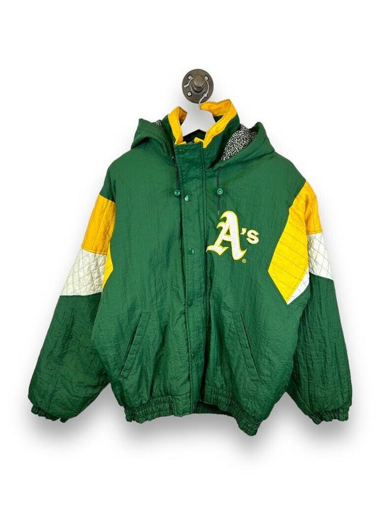 Vintage 90s Oakland Athletics MLB Insulated Starter Full Zip Jacket Size Small