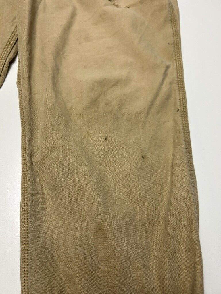 Carhartt Relaxed Fit Canvas Workwear 5 Pocket Pants Size 36 Beige