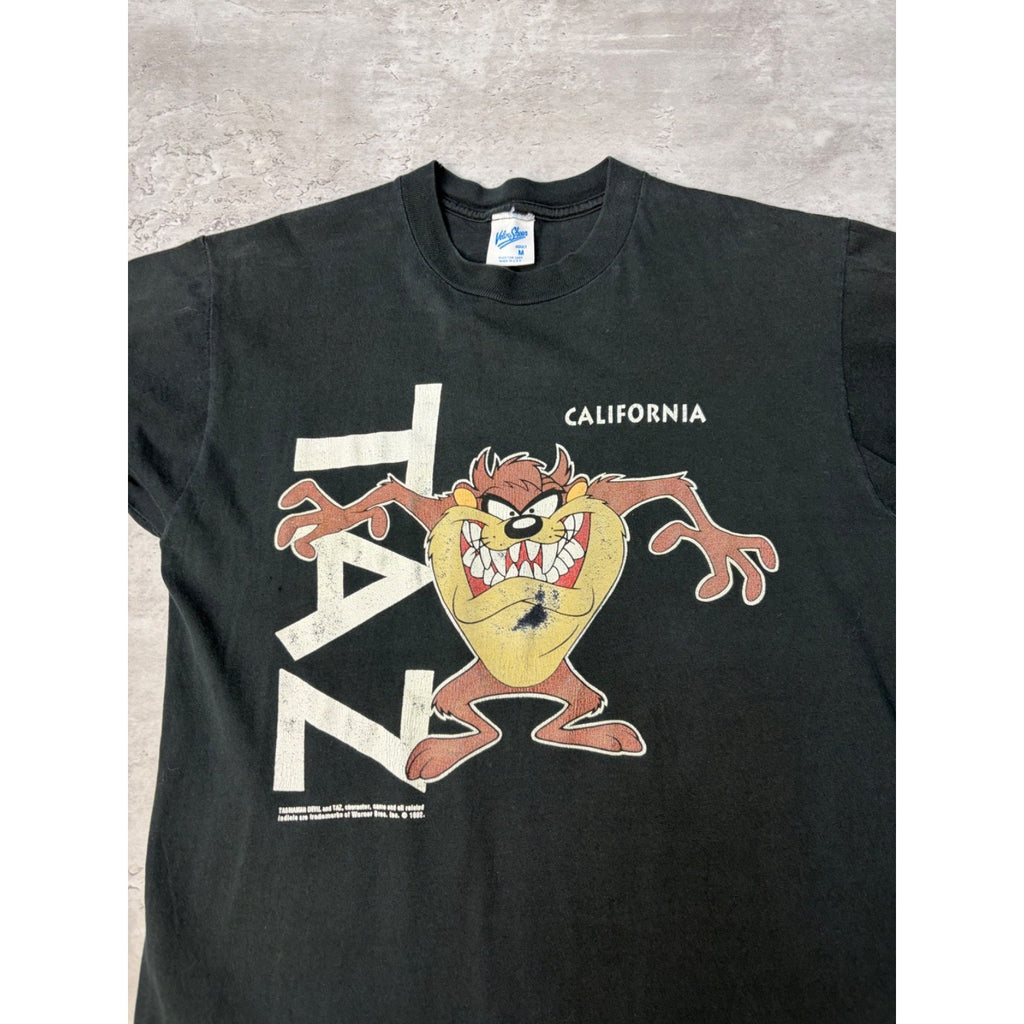 1992 Looney Tunes Taz California Cartoon Graphic Destination T-Shirt Size Medium