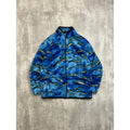 Vintage 90s Women's Dolphin All Over Print Animal Fleece Sweatshirt Size Large