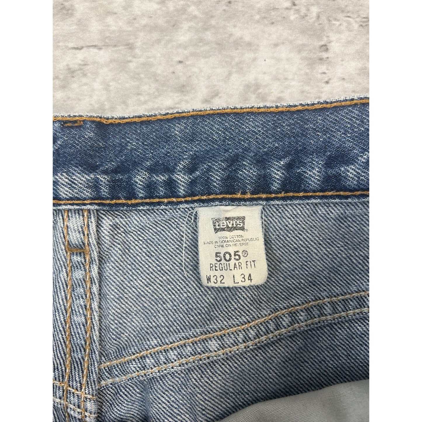 Vintage 90s Levis 505 Regular Fit Red Tab Dark Wash Denim Pants Size 30