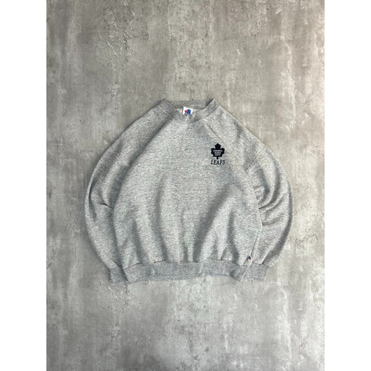 Vintage 90s Toronto Maple Leafs NHL Embroidered Logo Hockey Sweatshirt Medium