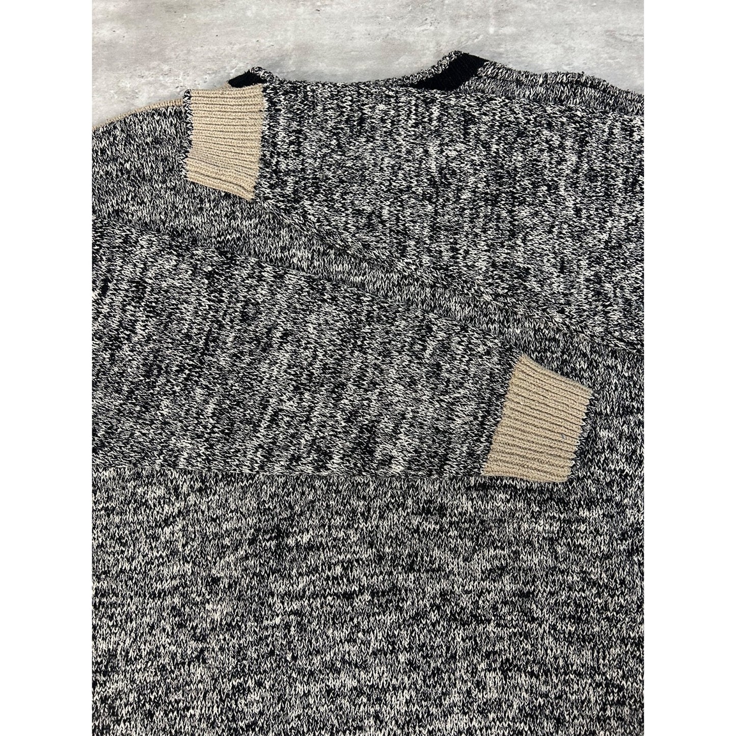 Vintage Croft & Barrow Abstract Print Pullover Knit Sweater Size Medium