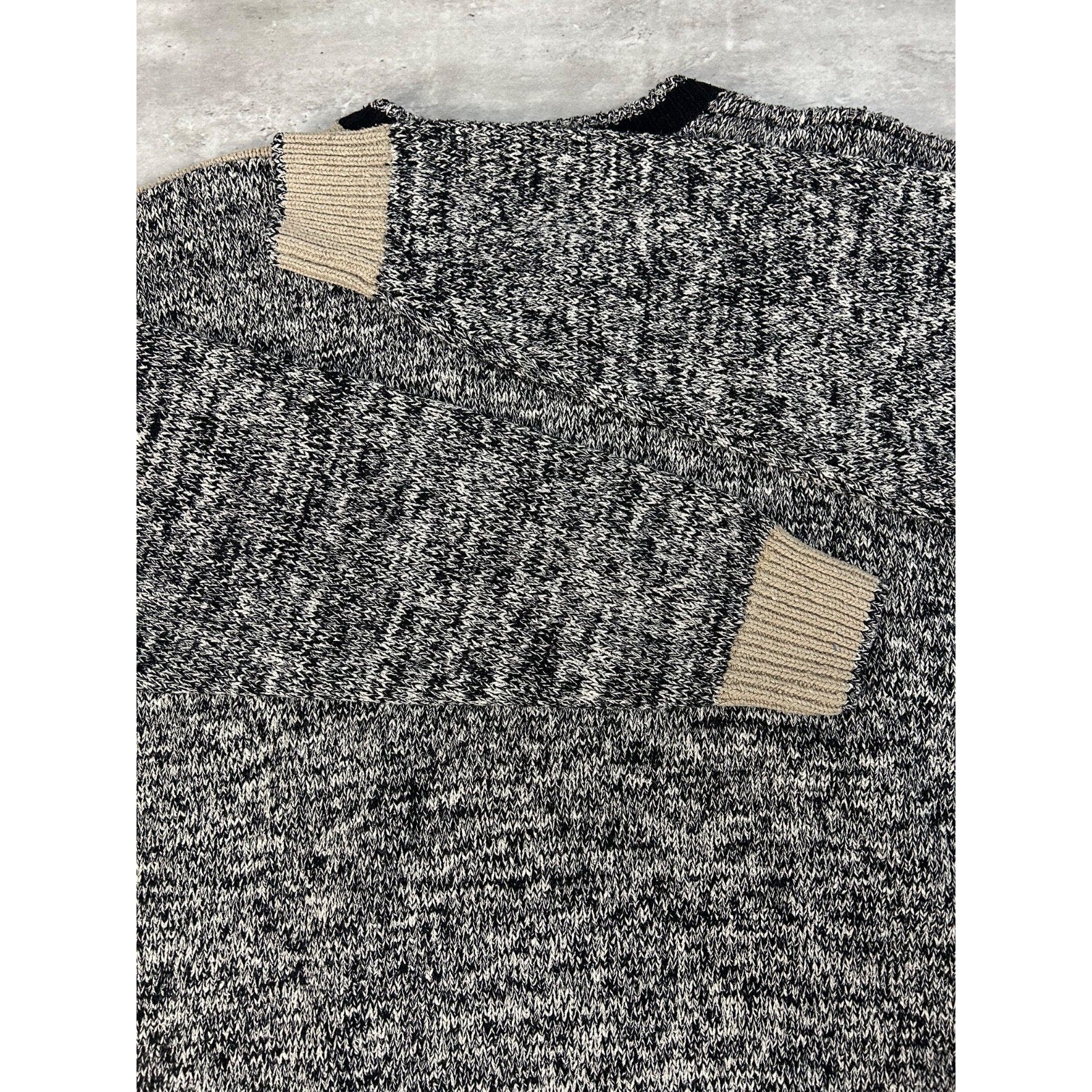 Vintage Croft & Barrow Abstract Print Pullover Knit Sweater Size Medium