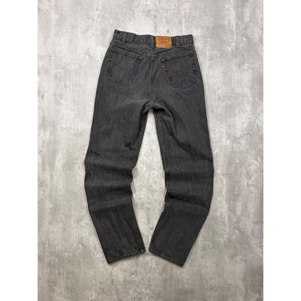 Vintage 90s Levis XX 701 Red Tab Black Wash Denim Pants Size 28