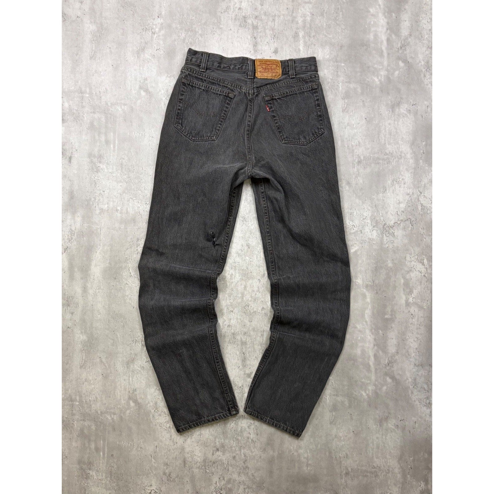 Vintage 90s Levis XX 701 Red Tab Black Wash Denim Pants Size 28