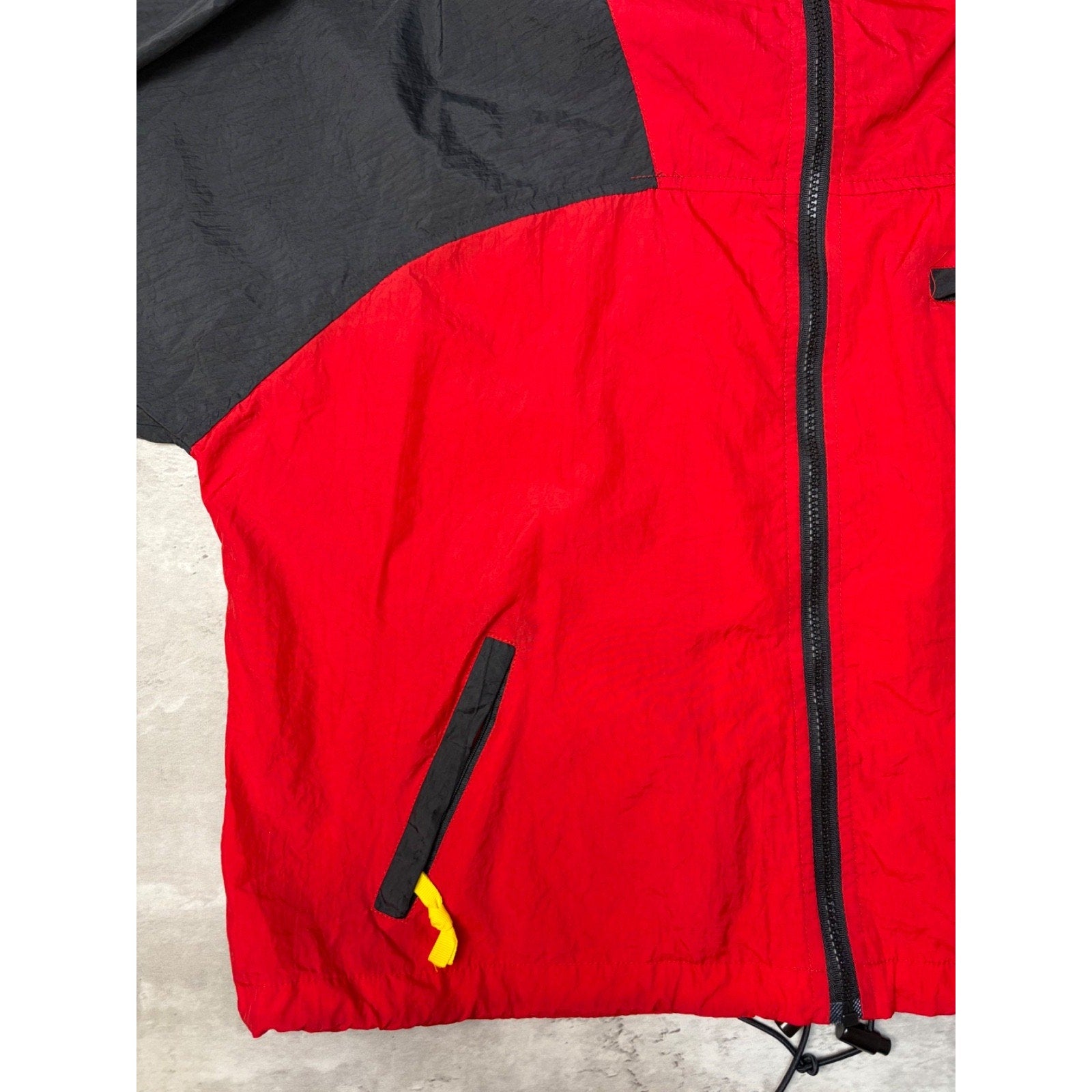Vintage 90s Marlboro Adventure Team Two Tone Hooded Windbreaker Jacket Sz Large