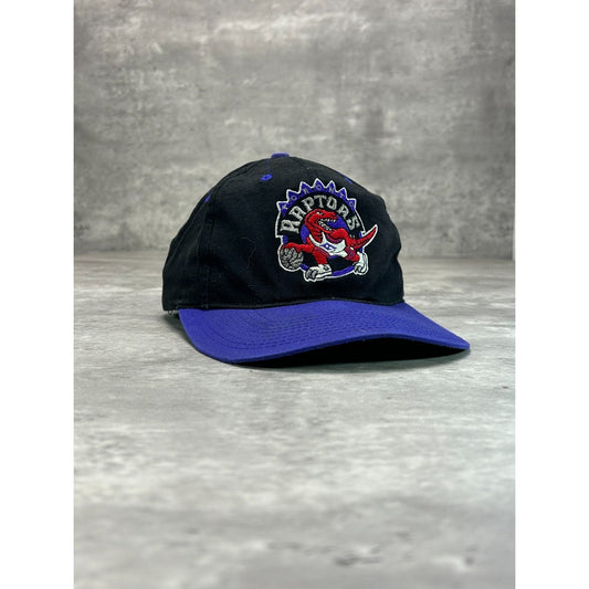 Vintage 90s Toronto Raptors NBA Embroidered Logo Basketball Snapback Hat OSFA
