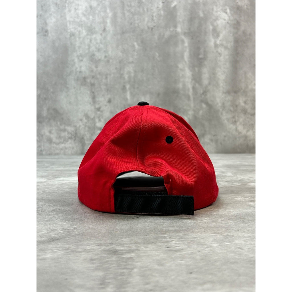 Vintage Budweiser Racing Embroidered Spellout Nascar Strapback Hat OSFA