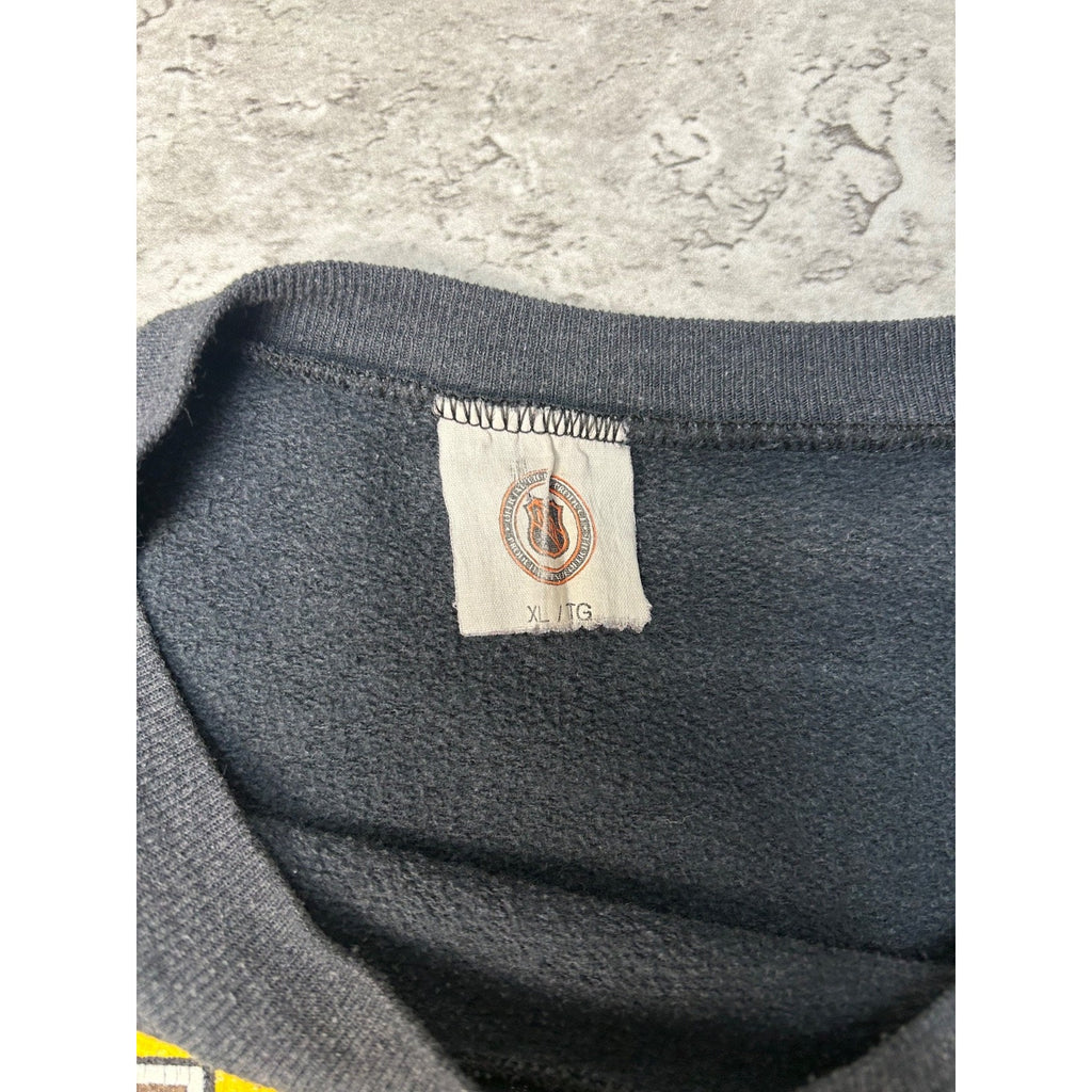 Vintage 90s Boston Bruins NHL Big Graphic Hockey Sweatshirt Size XL
