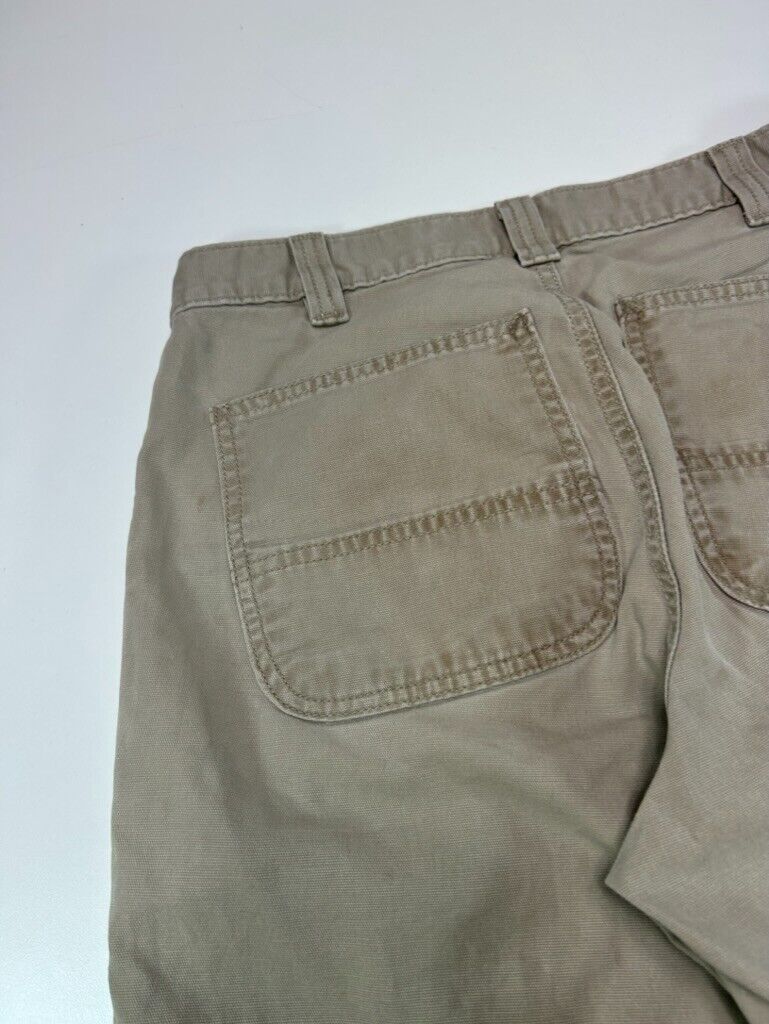 Carhartt Relaxed Fit Five Pocket Canvas Workwear Pants Size 32 Beige