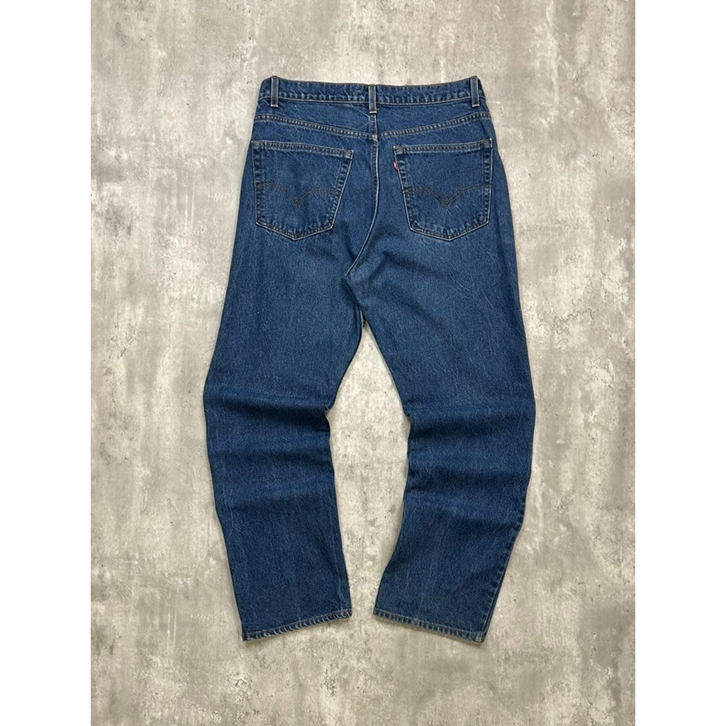 Vintage 90s Levis Red Tab Dark Wash Blue Denim Pants Size 37