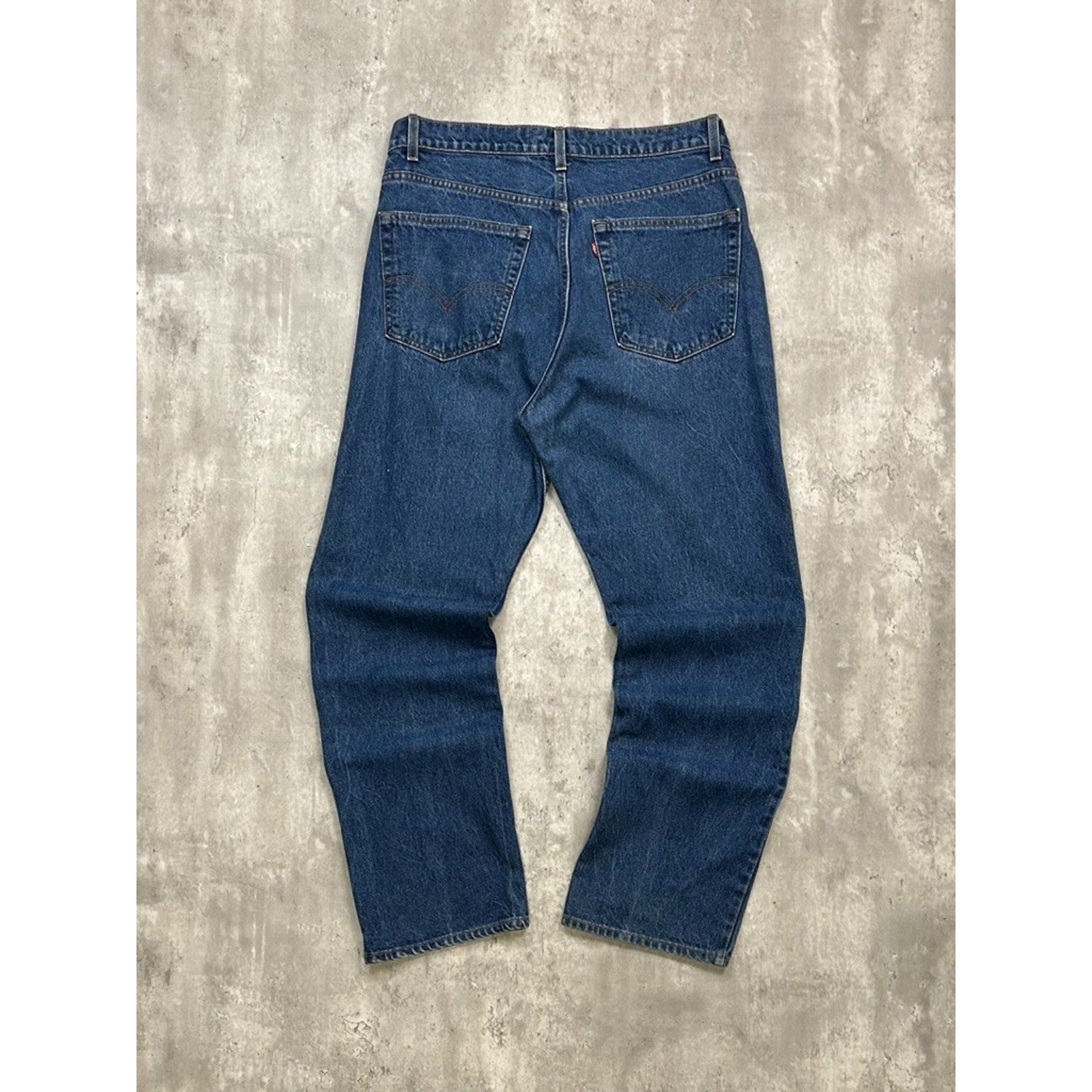 Vintage 90s Levis Red Tab Dark Wash Blue Denim Pants Size 37