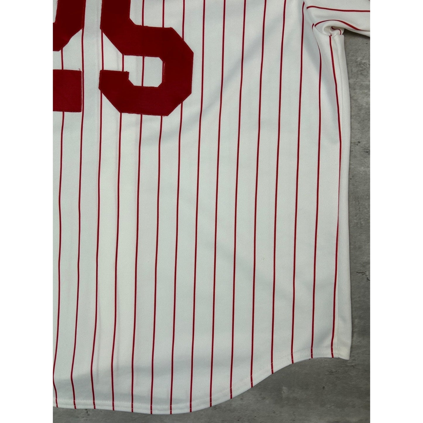 Vintage 90s Jim Thome #25 Philadelphia Phillies MLB Pinstripe Jersey Size 2XL