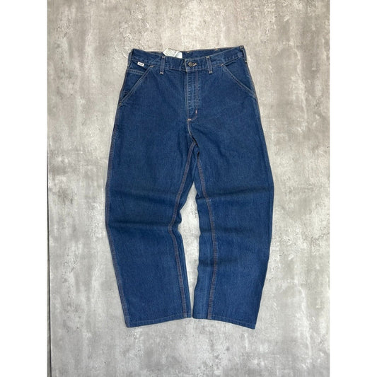 Vintage Carhartt FR Dark Wash Denim Work Wear Carpenter Pants Size 31