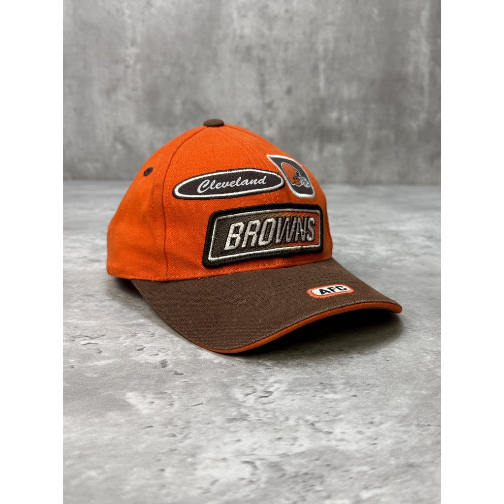 Vintage Cleveland Brown NFL Embroidered Patches Puma Strapback Hat OSFA