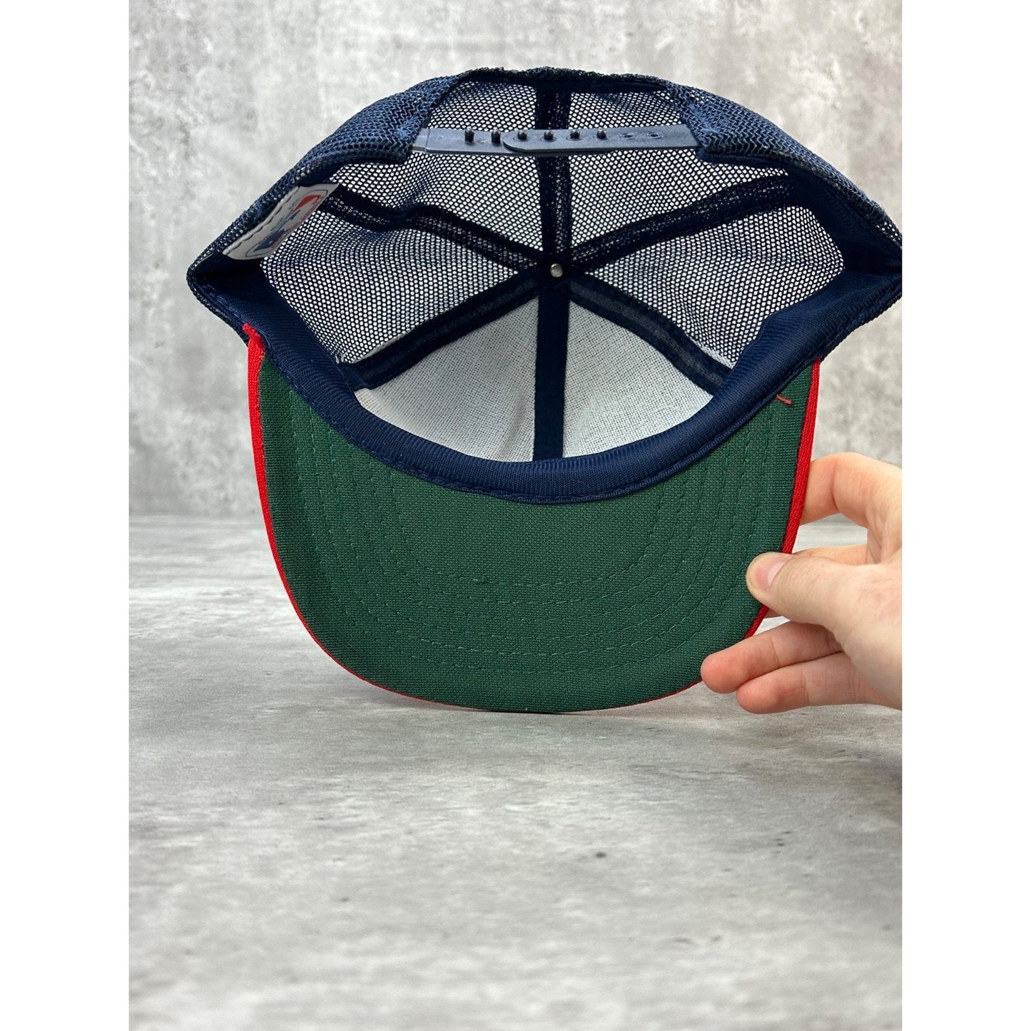 Vintage 80s Cleveland Indians MLB Embroidered Trucker Snapback Hat OSFA