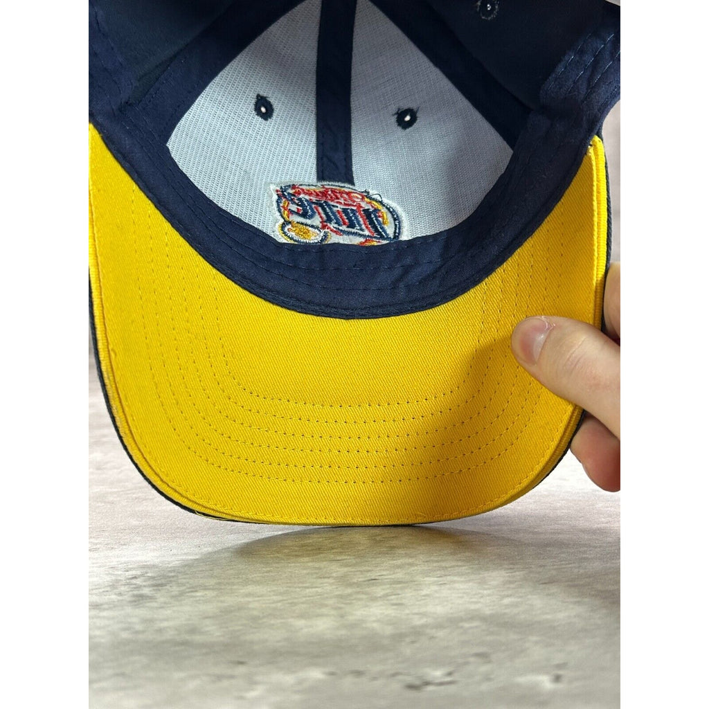 Vintage Miller Lite Embroidered Logo Beer Promo Snapback Hat OSFA Blue