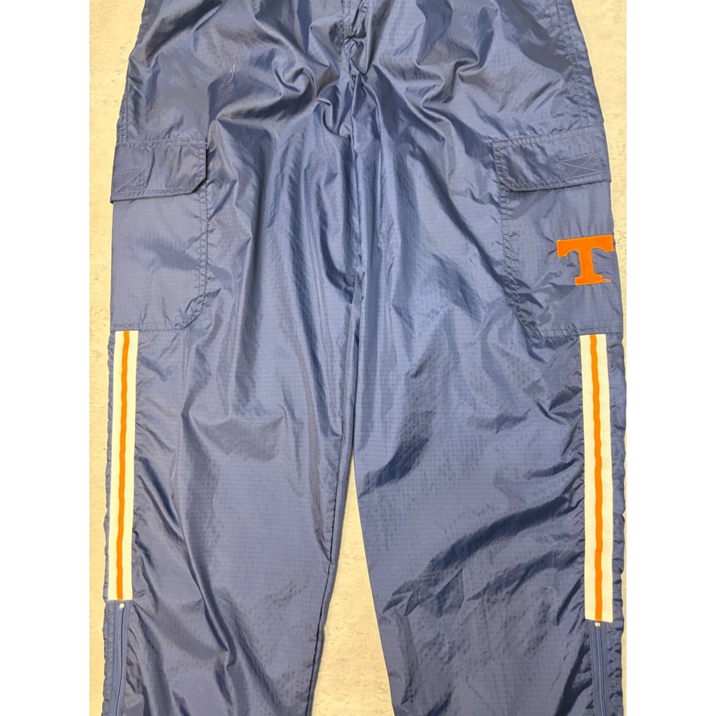 Vintage 90s Tennessee Volunteers NCAA Embroidered Nylon Track Pants Size Medium