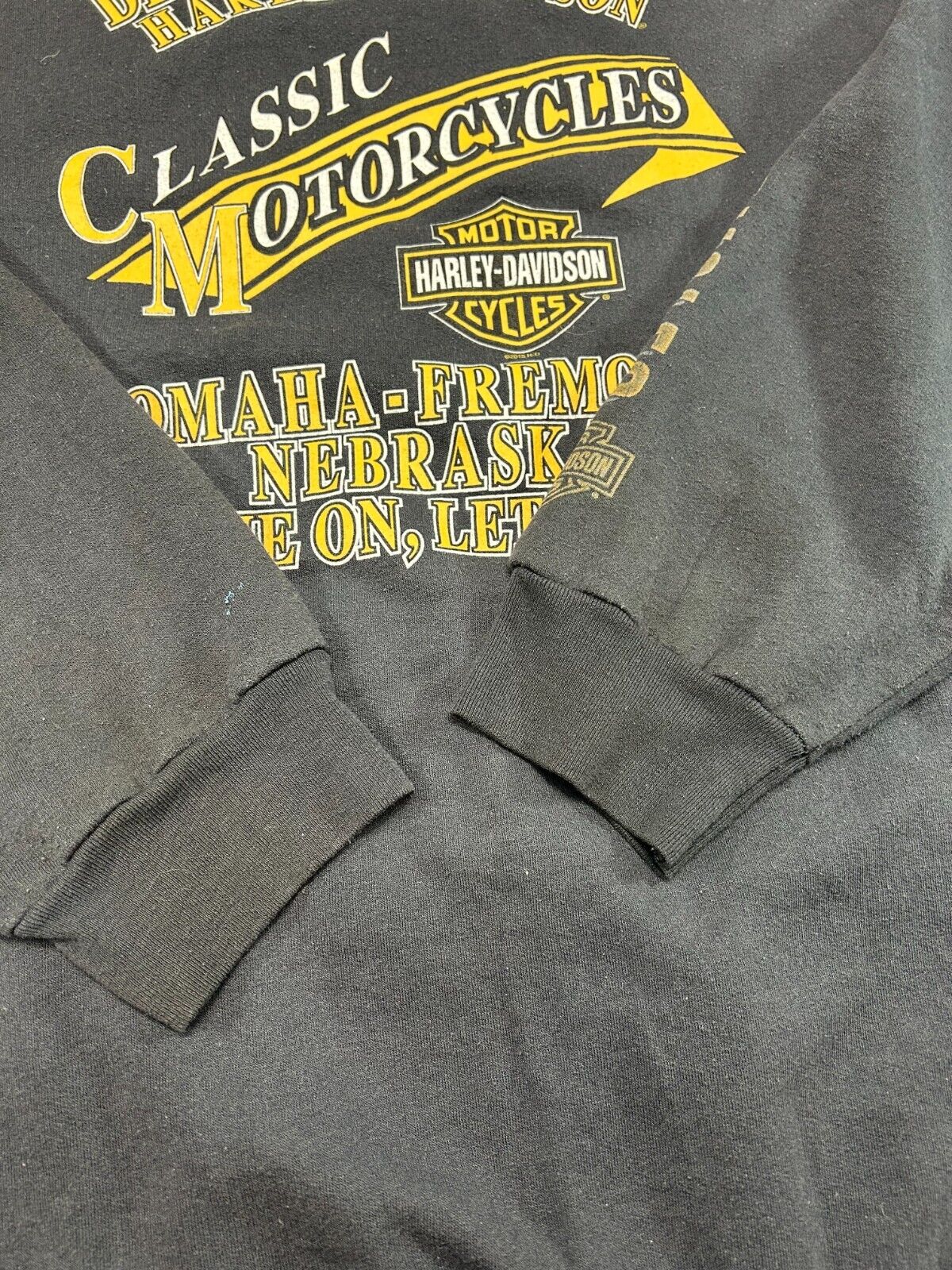 Harley Davidson Motorcycle Engine Graphic Hooded Sweatshirt Size 2XL