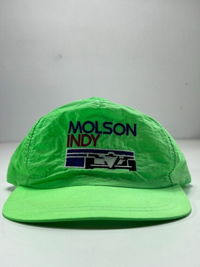 Vintage 90s Molson Indy Embroidered Nylon Snapback Hat OSFA