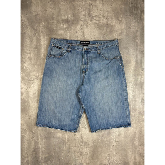 Vintage 2000s Rocawear Light Wash Denim Shorts Size 44 Blue