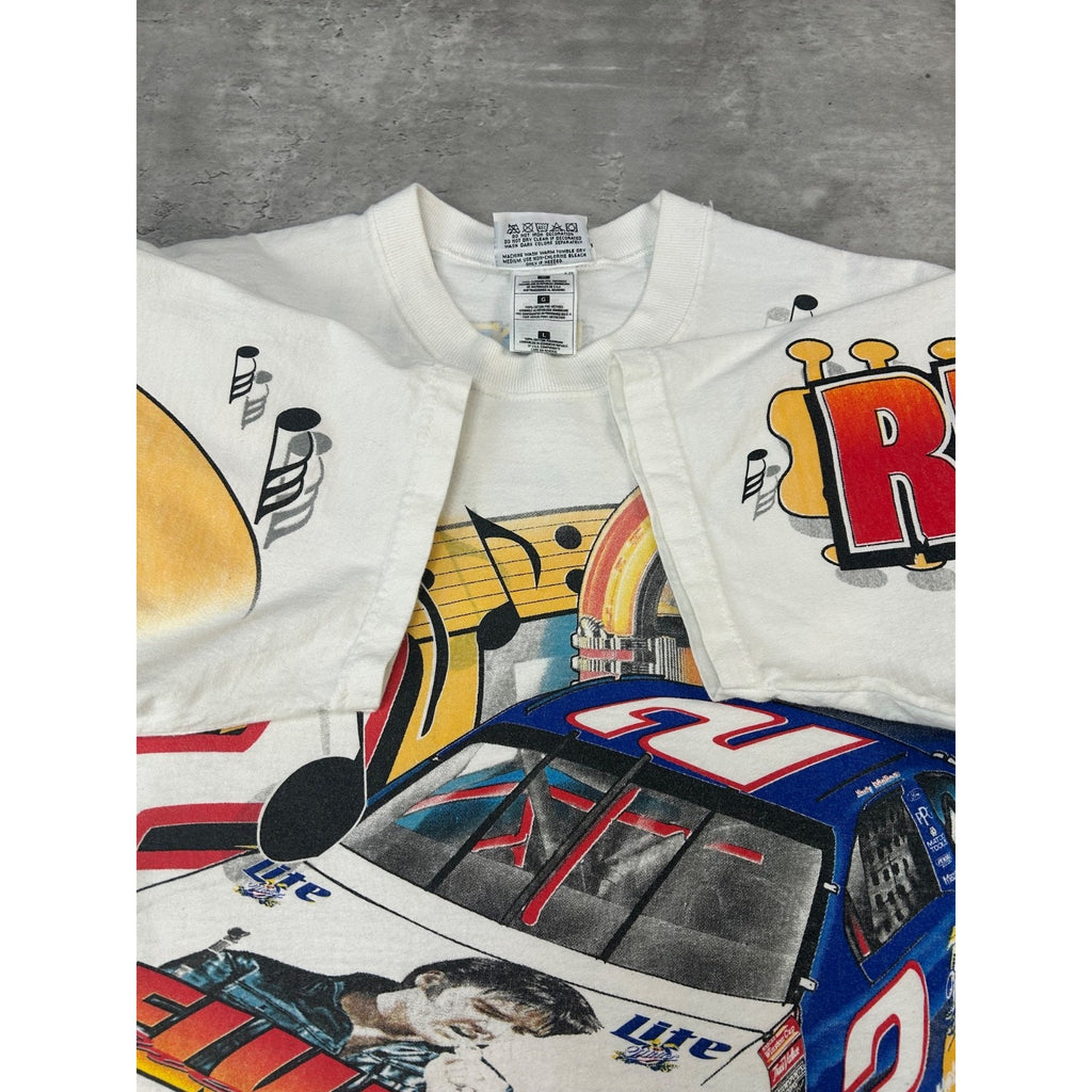 1998 Rusty Wallace #2 Elvis Nascar Racing All Over Print T-Shirt Size Large
