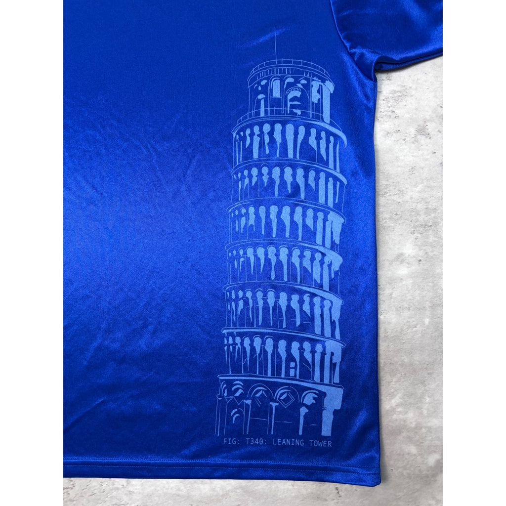 Vintage Team Italy Adidas Blue Soccer Jersey Size Medium