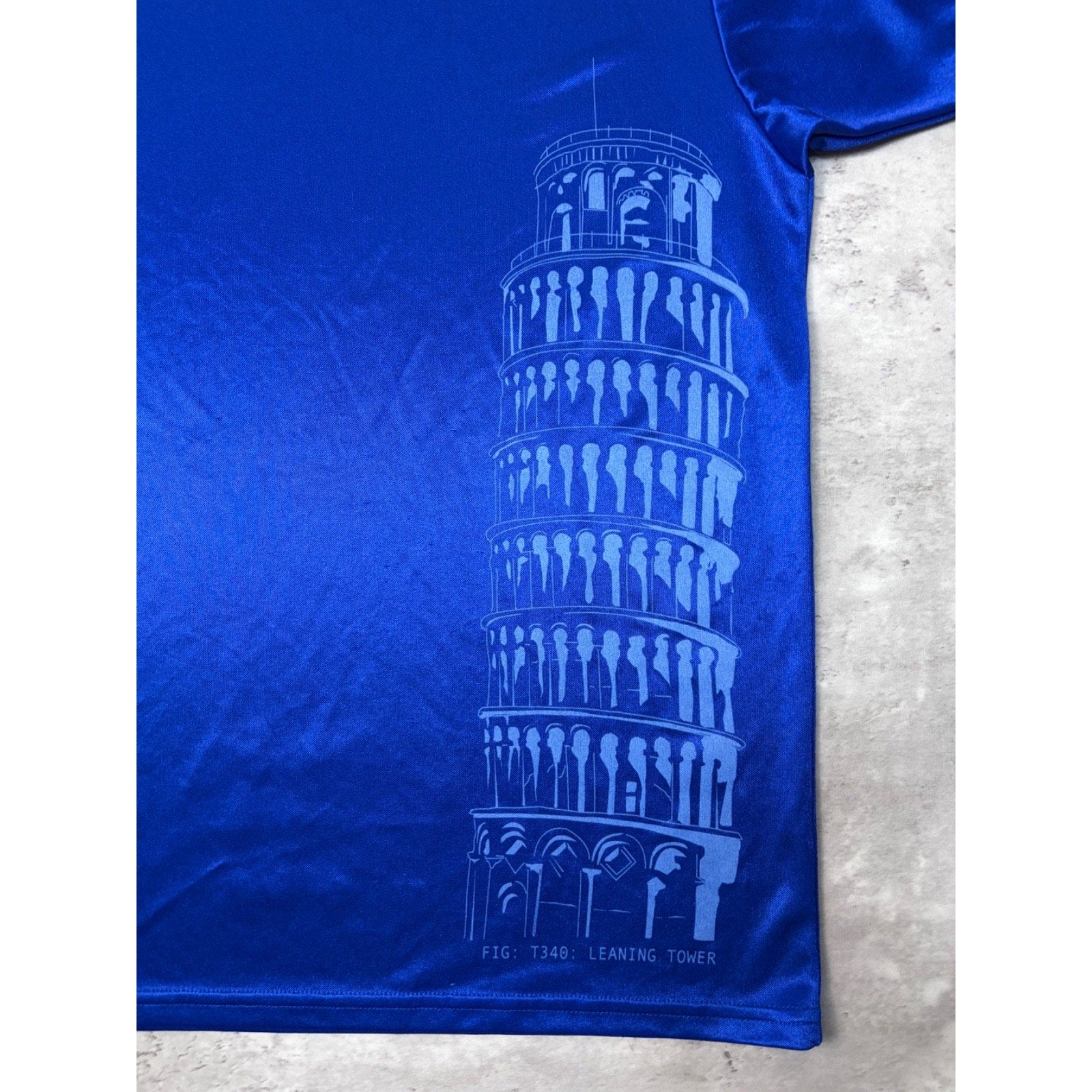 Vintage Team Italy Adidas Blue Soccer Jersey Size Medium