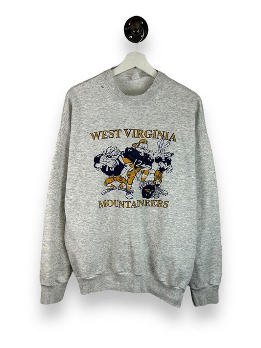 Vintage 90s West Virginia NCAA Looney Tunes Big Graphic Sweatshirt Size XL