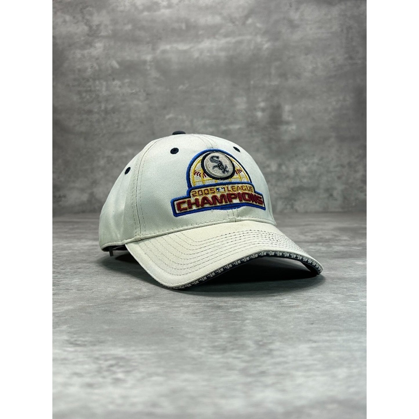 Vintage 2005 Chicago White Sox MLB League Champs Embroidered Strapback Hat OSFA