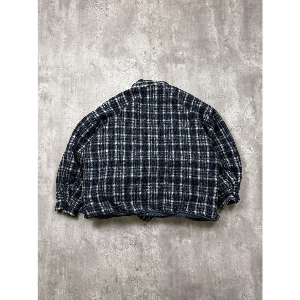Vintage Earth Ragz Plaid Heavyweight Full Zip Jacket Size Large