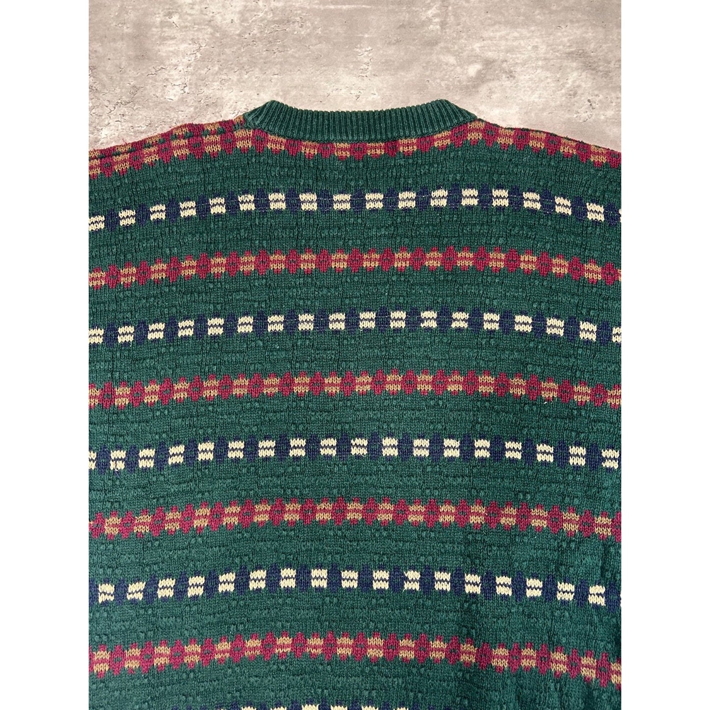 Vintage 90s American Eagle Abstract Striped Pullover Knit Sweater Size XL