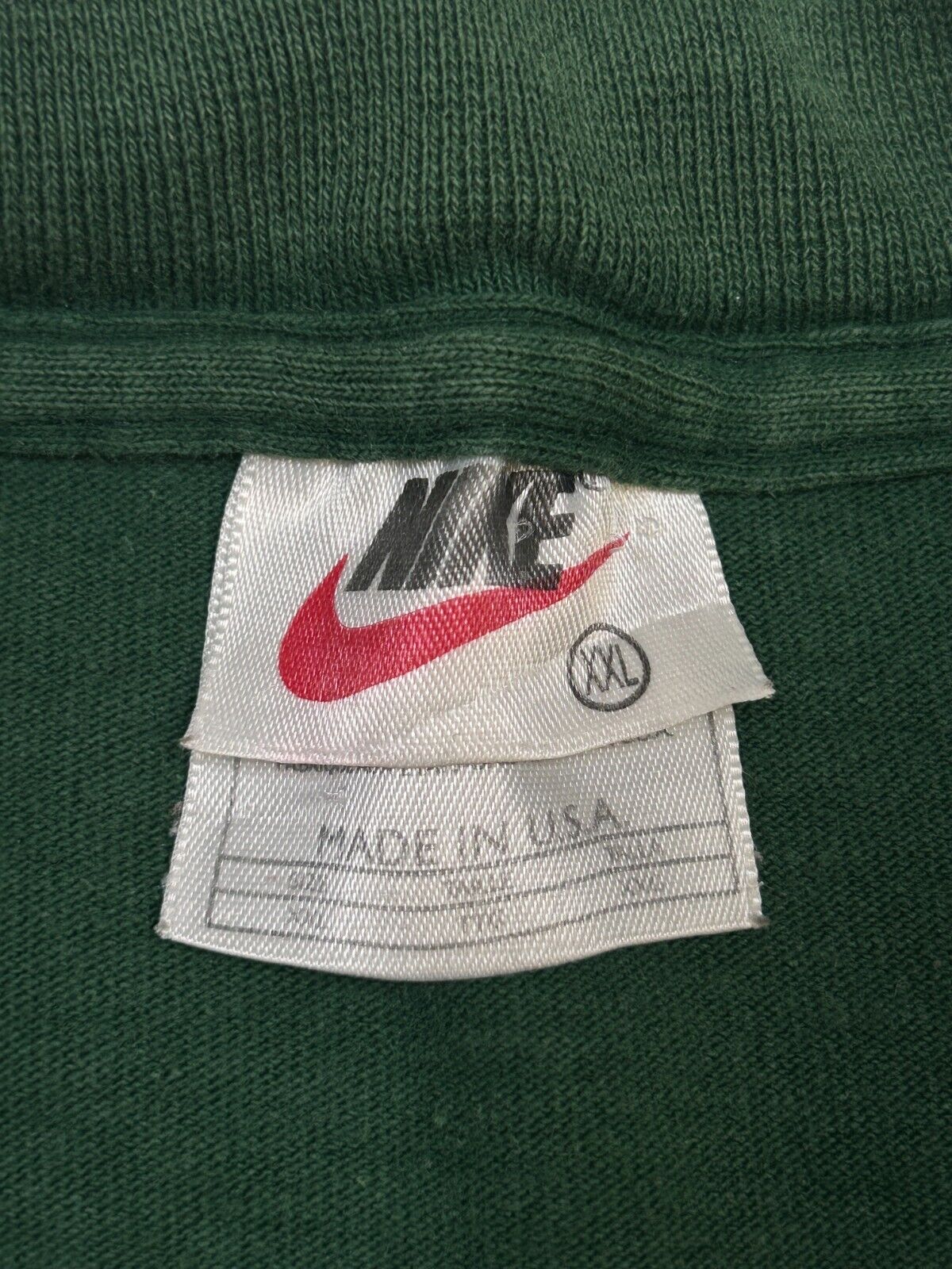 Vintage 90s Nike Embroidered Mini Swoosh Long Sleeve Mock Neck T-Shirt Size 2XL