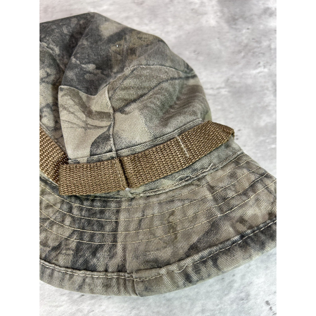 Vintage 90s Gore-Tex Hunting Camo Outdoors Bucket Hat OSFA Green/Brown