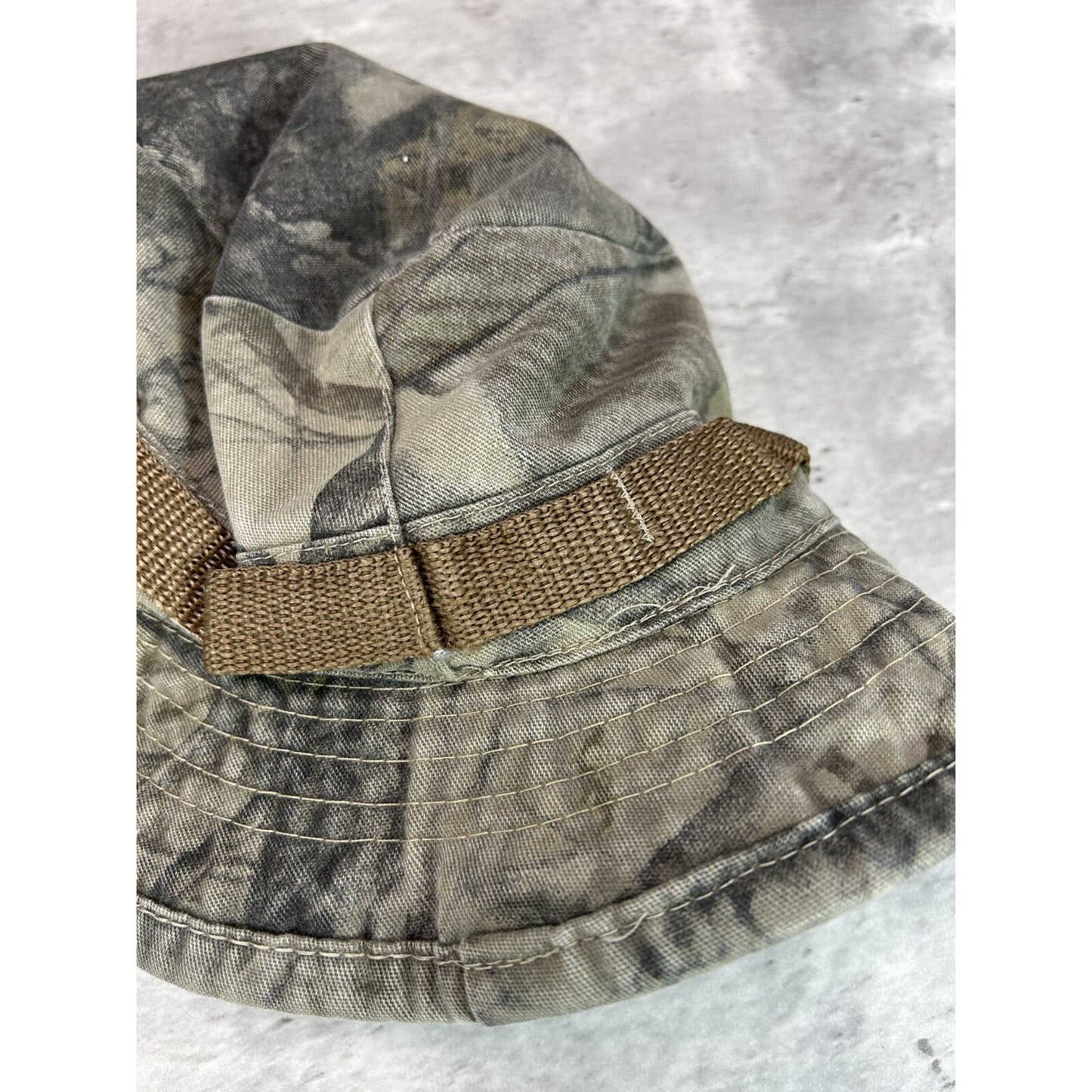 Vintage 90s Gore-Tex Hunting Camo Outdoors Bucket Hat OSFA Green/Brown