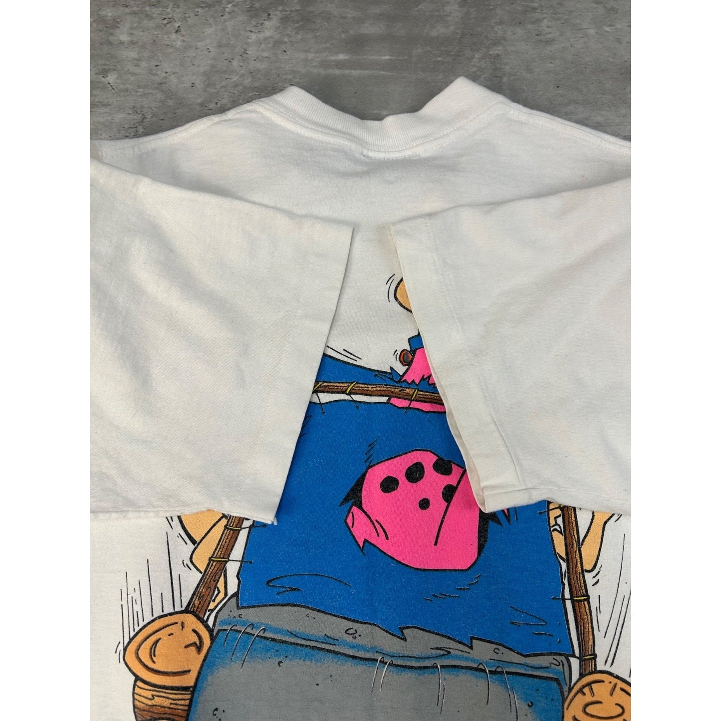 Vintage 1991 The Flintstones Cartoon Tv Show Promo Graphic T-Shirt Size Large