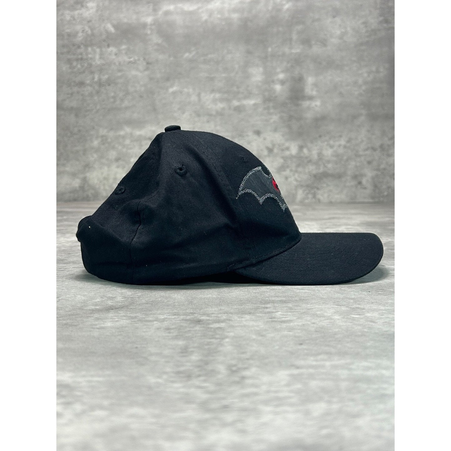 Vintage 1997 Batman & Robin Embroidered Movie Spellout Snapback Hat OSFA