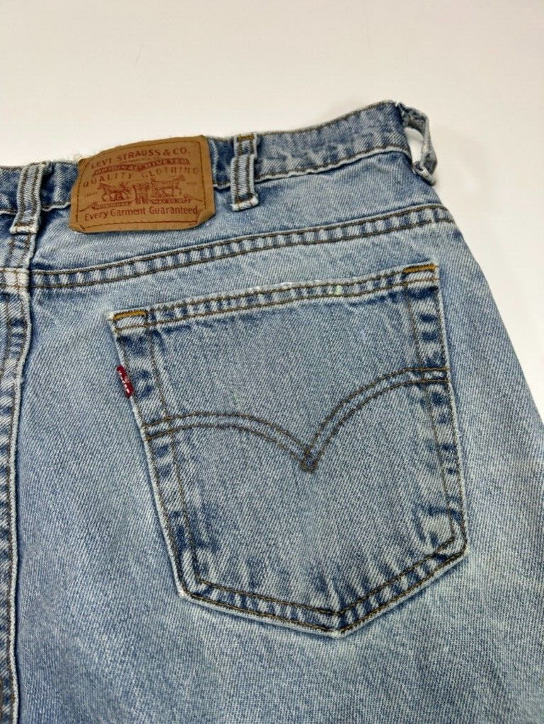 Vintage Levis Red Tab Light Wash Distressed Denim Pants Size 35