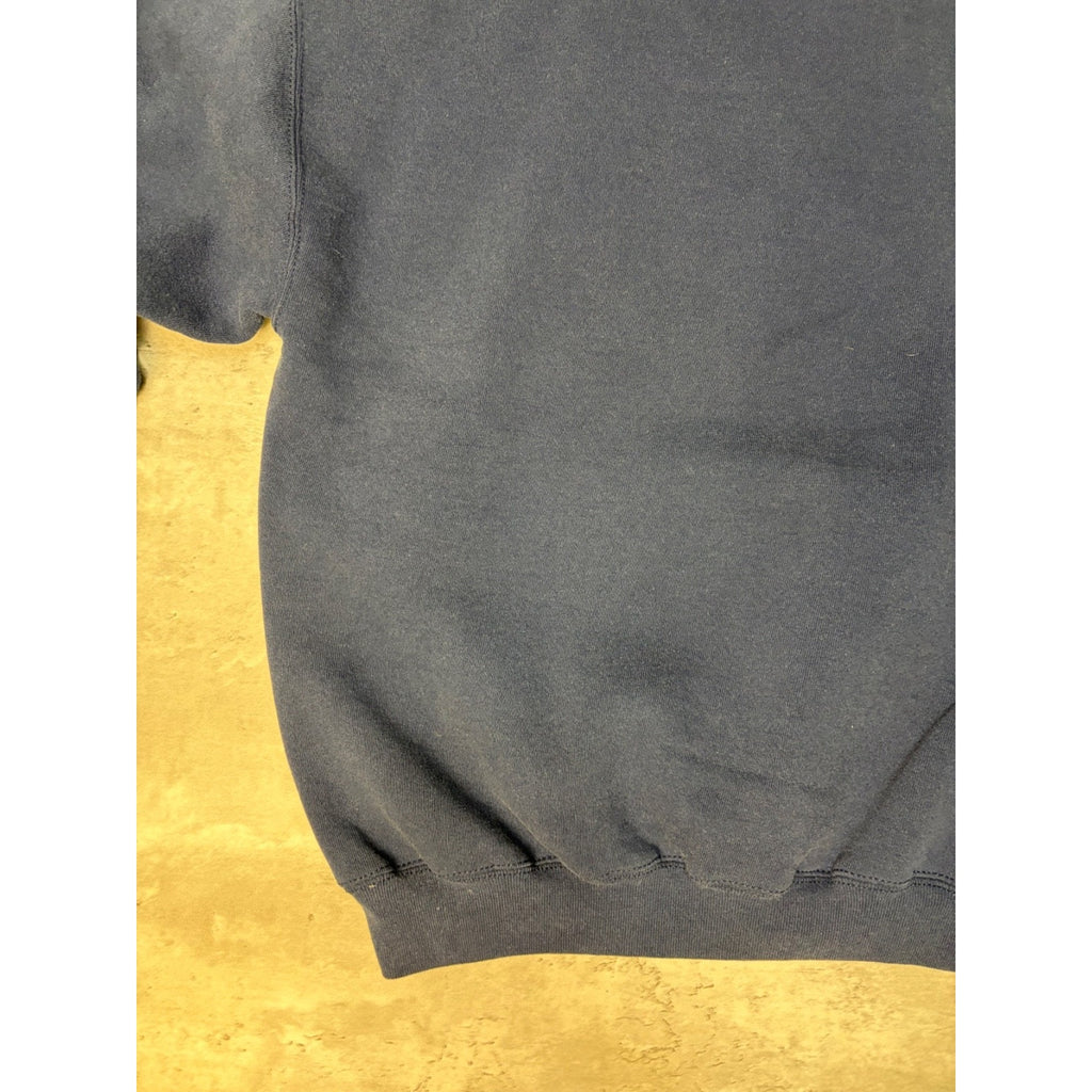 Vintage 90s Russell Athletics Navy Blue Blank Crewneck Sweatshirt Size XL