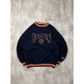 VTG 90s Chicago Bears NFL Embroidered Spellout Graphic Sweatshirt Size Medium