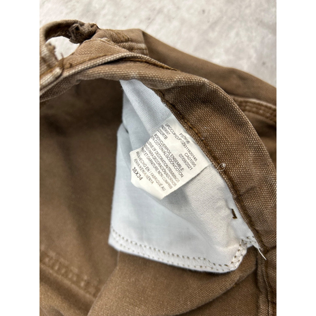 Dickies Canvas Workwear Carpenter Pants Size 40 Brown